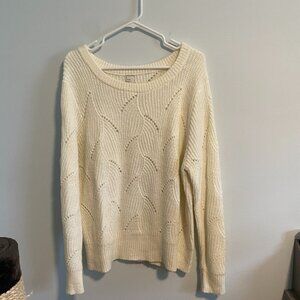 A New Day Cream Cable Knit Sweater - NWOT